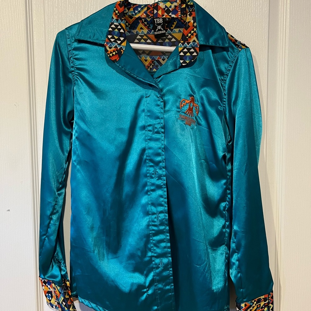 Thunderbird button up rodeo shirt